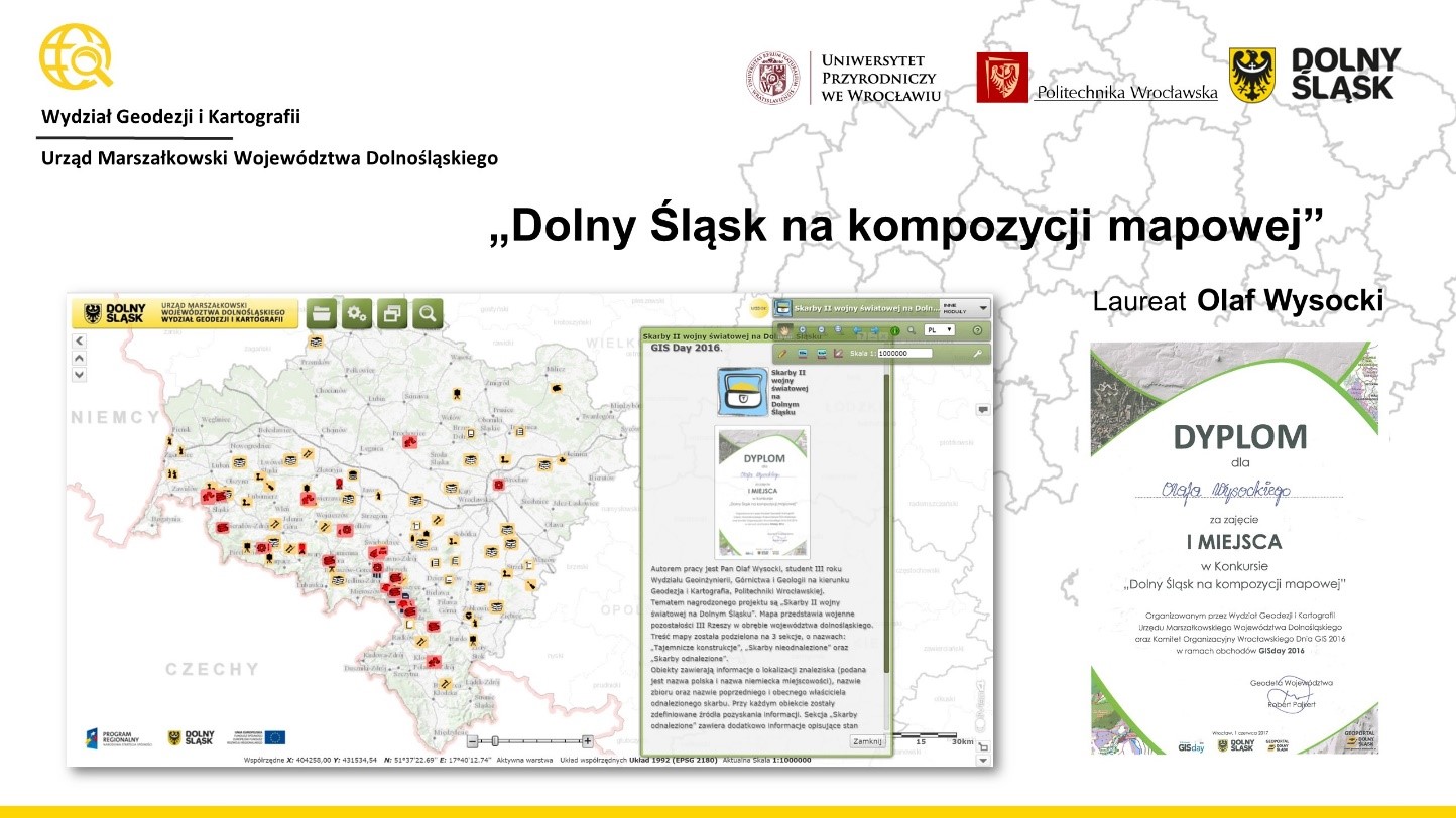 Dolny Śląsk na kompozycji mapowej