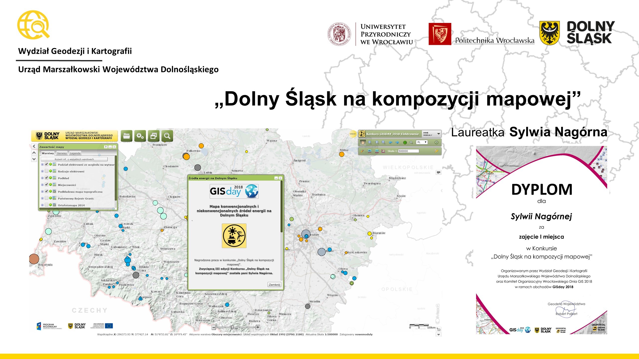 Dolny Śląsk na kompozycji mapowej