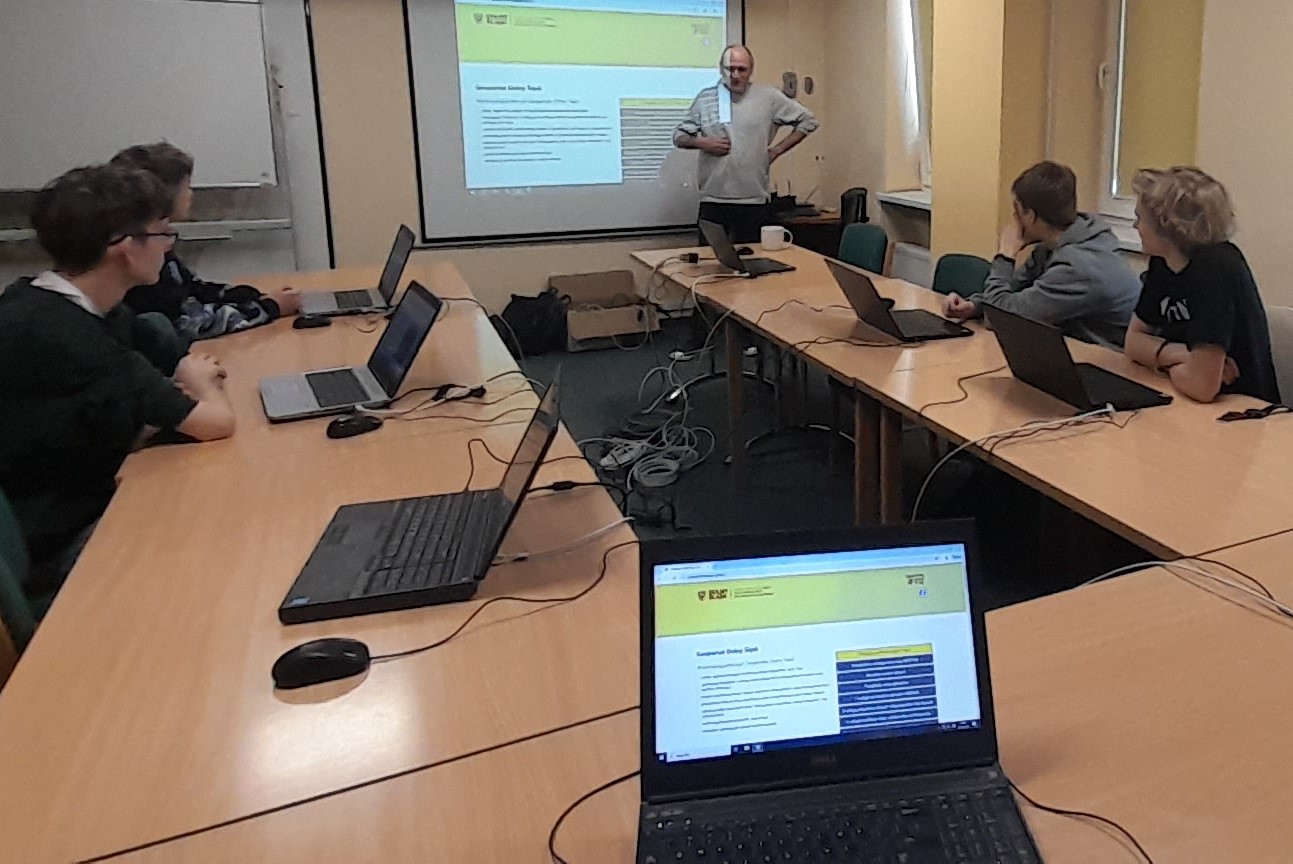 Wizyta koła geograficznego działającego w Liceum nr XIII we Wrocławiu