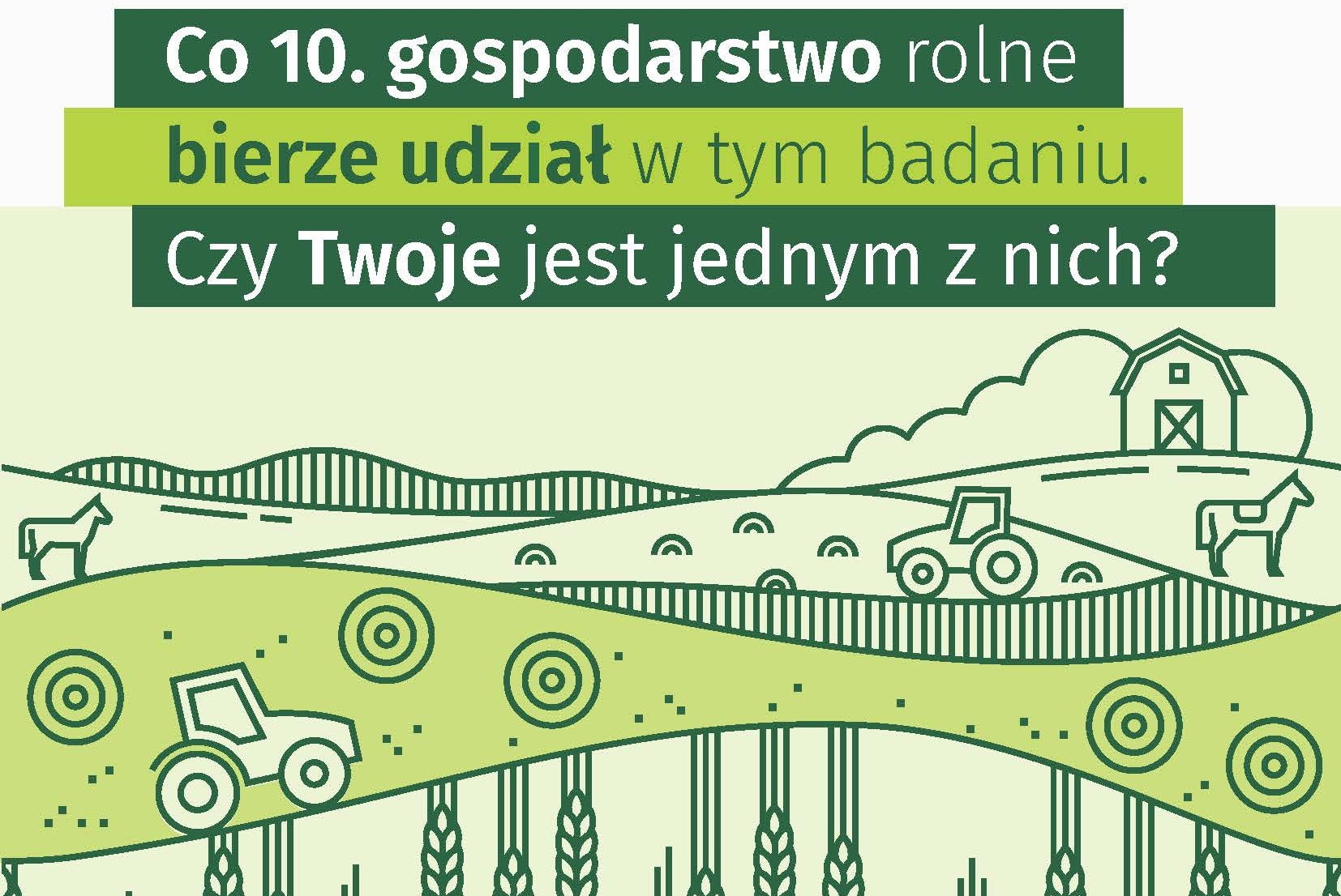 Zaproszenie do badania „Zintegrowane statystyki dotyczące gospodarstw rolnych”